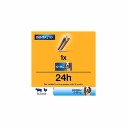 Pedigree DentaStix 112 Sticks Functional Snacks, Daily Dental Chews for Medium Dogs (10 - 25 kg), Megapack