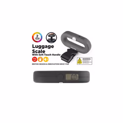 Salter 9500 BKDCTMEU16 Digital Luggage Scale - Portable Suitcase Weighing Scales, Easy Clip On Travel & Baggage/Bag Weight Scale, Max 88lbs/40kg,