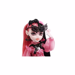 Monster High Doll, Draculaura with Accessories and Pet Bat, Posable Fashion Doll with Pink and Black Hair, HHK51