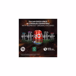 Lavazza, Qualit? Rossa, 100 Aluminium Coffee Capsules Compatible with Nespresso Original Machines, Chocolate Notes, Arabica & Robusta, Intensity