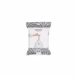 Brabantia 138744 PerfectFit Bin Liners (Size H/50-60 Litre) Thick Plastic Trash Bags with Tie Tape Drawstring Handles (40 Bag ...