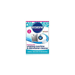 Ecozone Washing Machine & Dishwasher Cleaner Tablets, 2-in-1 Treatment Kit Cleans, De-scales & De-odorises, Fragrance Free, Plastic Free, Natural