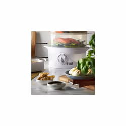 Russell Hobbs 21140 3-Tier Food Steamer, 800 W, 9 Litre, White