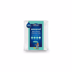 Silentnight Waterproof Mattress Protector ? Deep 30cm Fitted Skirt and Soft Touch Quiet Rustle Free Cover ? Machine Washable  ...
