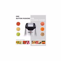Mini Chopper 400W LINKChef Mini Food Processor Vegetable Chopper 1.2L Stainless Steel Bowl, Meat Grinder with 4 bi-Level Blades for Meat Vegetable