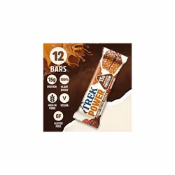 TREK Protein Power Bar Millionaire Shortbread - Plant Based - Gluten Free - Vegan Snack - 55g x 16 bars