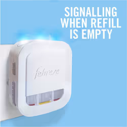 Febreze Unstoppables 3Volution Plug In Air Freshener Starter Kit, Plug-In Diffuser: 1 Plug + 4 Refill Sets, Electronic Odour Eliminator For Home