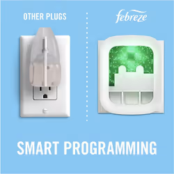 Febreze Unstoppables 3Volution Plug In Air Freshener Starter Kit, Plug-In Diffuser: 1 Plug + 4 Refill Sets, Electronic Odour Eliminator For Home