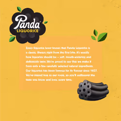 Panda ? | Natural Soft Original Liquorice Sweets Bars | Pure Panda Licorice Sweet Made with Only Four Natural Ingredients | Vegan,Fat Free &