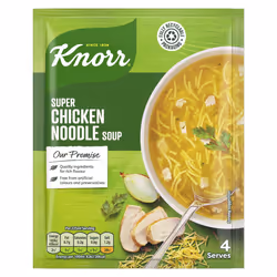 Knorr Super Chicken Noodle Soup Mix packet soup free from artificial colours and preservatives quick and easy 12x 51 g (48 se ...
