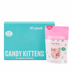 Candy Kittens Vegan Sweets ETON MESS (10 x 140g Bag), Vegan Chewy Sweets - Naturally Flavoured With Strawberry Juice, Ideal G ...