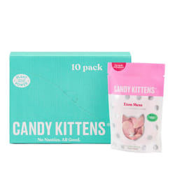 Candy Kittens Vegan Sweets ETON MESS (10 x 140g Bag), Vegan Chewy Sweets - Naturally Flavoured With Strawberry Juice, Ideal Gifts For Gourmet Sweet