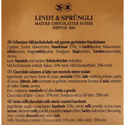 Lindt Swiss Milk Chocolate and Crunchy Hazelnut Gold Bar 300 g (Pack of 3)