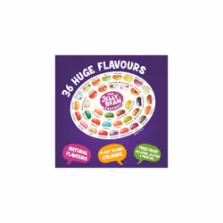 The Jelly Bean Factory Huge Flavours Jar 1.4KG - Jelly Beans - Sweets - Enjoy the 36 Natural Flavours - Gelatine free - Fruit flavours - Chewy Treats