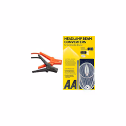 AA Insulated Booster Cables/Jump Leads AA4550 - For Petrol/Diesel Engines Up to 3000cc, 3 m Cable, Storage Bag & Car Headlamp ...