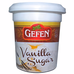 Gefen Vanilla Sugar, 340g (Pack of 2), Resealable Container, Measuring Scoop Included
