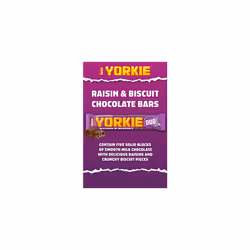 Yorkie Raisin and Biscuit Duo Milk Chocolate Bars, 24 x 66 g