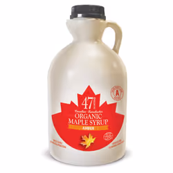 47? North Single Source Canadian Organic Maple Syrup Grade A Amber Rich 1x 1000ml