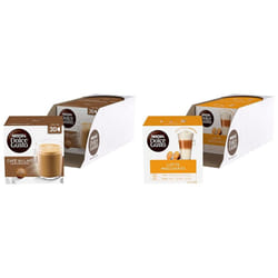 NESCAFE Dolce Gusto CafE Au Lait Coffee Pods - total of 90 Coffee Capsules & NESCAFE Dolce Gusto Latte Macchiato Coffee Pods - total of 48 Latte