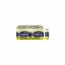 San Pellegrino Italian Tastefully Light Sparkling Grapefruit Canned Soft Drink 24 x 330ml | 70 kCals per Can