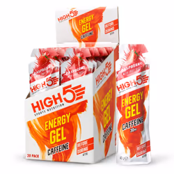 HIGH5 Caffeine Energy Gels - Quick Release Sports Gels to Power Muscles for Peak Performance - Natural Fruit Juice - On The G ...