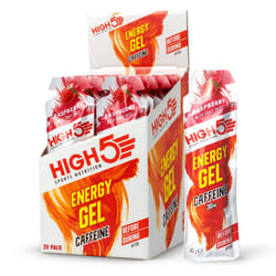 HIGH5 Caffeine Energy Gels - Quick Release Sports Gels to Power Muscles for Peak Performance - Natural Fruit Juice - On The Go Energy Boost for