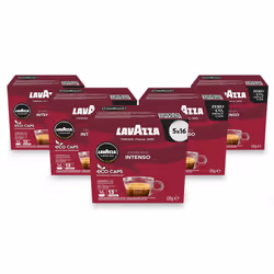 Lavazza A Modo Mio Intenso Coffee Capsules (5 Packs of 16)