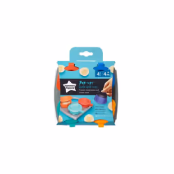 Tommee Tippee Explora Pop Up Freezer Pots & Tray (4-pack) (Colours may vary)
