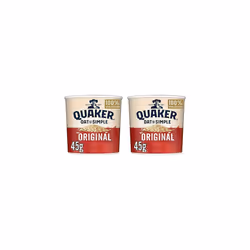 Quaker Oat So Simple Original Porridge Pots, 45 g (Pack of 16)