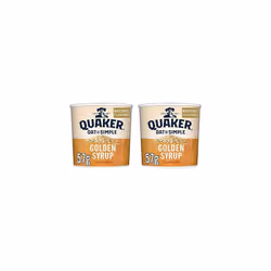 Quaker Oat So Simple Golden Syrup Porridge Pots, 57 g (Pack of 16)