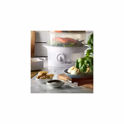 Russell Hobbs 21140 3-Tier Food Steamer, 800 W, 9 Litre, White