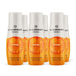 SodaStream Flavours Orange Mix, Fizzy Drink Maker Concentrate with Natural Fruit Flavouring, Aspartame Free SodaStream Syrup, Fizzy Orange Sparkling