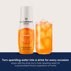 SodaStream Flavours Orange Mix, Fizzy Drink Maker Concentrate with Natural Fruit Flavouring, Aspartame Free SodaStream Syrup, Fizzy Orange Sparkling