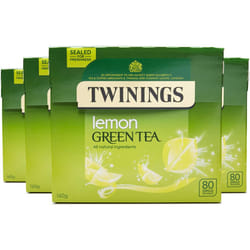 Twinings Green Tea with Lemon 320 Tea Bags (Multipack of 4 x 80 Bags)