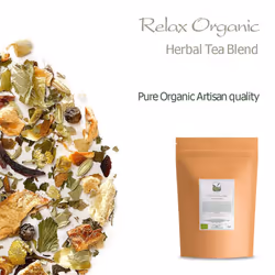 Relaxing Organic Tea Chamomile Blend - Soothes Anxiety and Relieves Stress - Relaxing The Nerves - Calming Camomille Loose Leaf Blend 200g