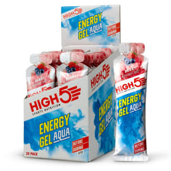 HIGH5 Energy Gel Aqua - Quick Release Sports Gels to Power Muscles for Top Performance - Natural Fruit Juice & No Caffeine - On The Go Energy Boost