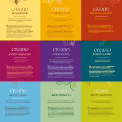 Creano Organic Herbal Tea Gift Set "Organic Herbal Tea" ? 90 Organic Tea Bags in 9 Different Varieties ? 180g*