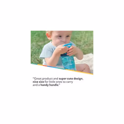 Nuby Incredible Gulp Water Bottle - No Spill Active Toddler Sippy Cup 360ml / 12oz Carry Handle Dishwasher and Microwave Safe Suitable Beaker for 18