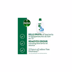 Dettol Antibacterial Laundry Cleanser Fresh Cotton 1.5 L, Pack of 4