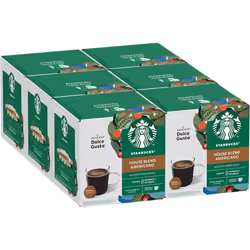 STARBUCKS Americano House Blend Medium Roast Coffee Pods by NESCAFÃ Dolce Gusto - 72 Coffee Americano Pods (6 packs)