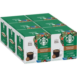 STARBUCKS Americano House Blend Medium Roast Coffee Pods by NESCAFÃ Dolce Gusto - 72 Coffee Americano Pods (6 packs)