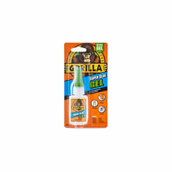 Gorilla Super Glue Gel, 15g ? All Purpose, Fast Setting, No-Run Formula with Anti-Clog Cap | Ideal for Metal, Ceramics, Leath ...