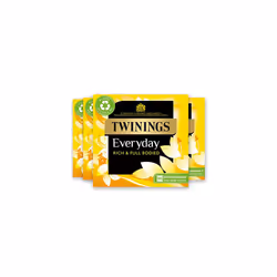 Twinings Everyday Tea | Classic Blend, Rich & Well Rounded Black Tea | Multipack Bulk Buy, 320 (4 x 80) Biodegradable Tea Bag ...