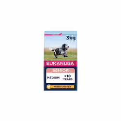 Eukanuba Complete Dry Dog Food for Senior Medium Breeds with Fresh Chicken 3 kg
