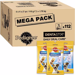 Pedigree DentaStix - Daily Dental Chews For Small Dogs (5-10 kg), 112 Sticks