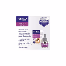 FELIWAY Classic 30 day Refill comforts cats, helps solve behavioural issues and stress/anxiety in the home - 48ml