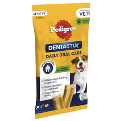 Pedigree Dentastix - Daily Dental Care Chews, Small Dog Treats from 5-10 kg, 10 Bags (10 x 110 g/Total of 70 Sticks)