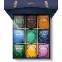 Pukka Herbs Herbal Tea Selection Box 9 Flavours, 45 Sachets, Organic Herbal Tea, Tea Collection, Green Tea, Chamomile Tea, Fennel Tea