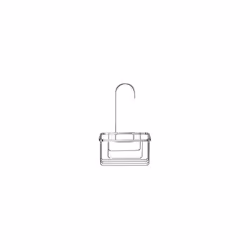 Croydex QM260441 Chrome Shower Riser Rail Hook Over Caddy Basket, 5 Year Rust Free Guarantee, Silver