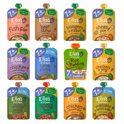 Ella's Kitchen Stage 2 Mixed Case Selection from 7 Month 11 x 130g + 1 x 80g